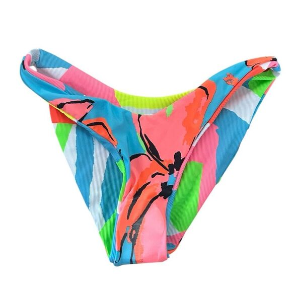 Maaji Sublimity Reversible Signature Cut Classic Bikini Bottom Jigsaw Medium M - Picture 4 of 7